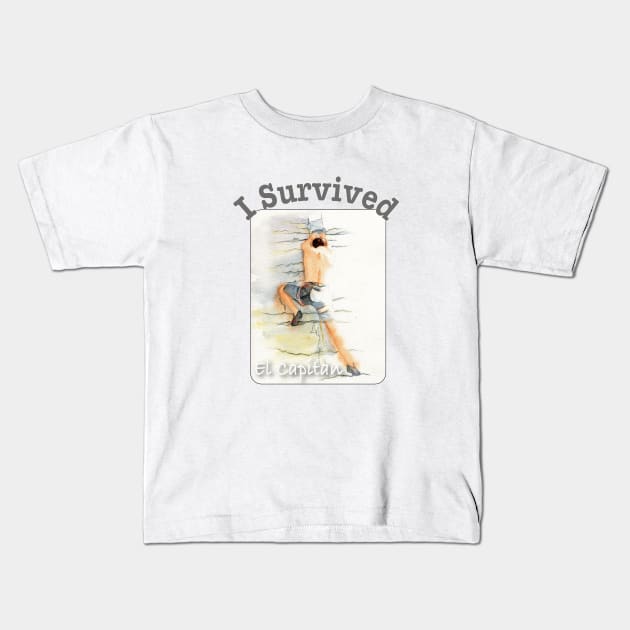 I Survived El Capitan Kids T-Shirt by MMcBuck